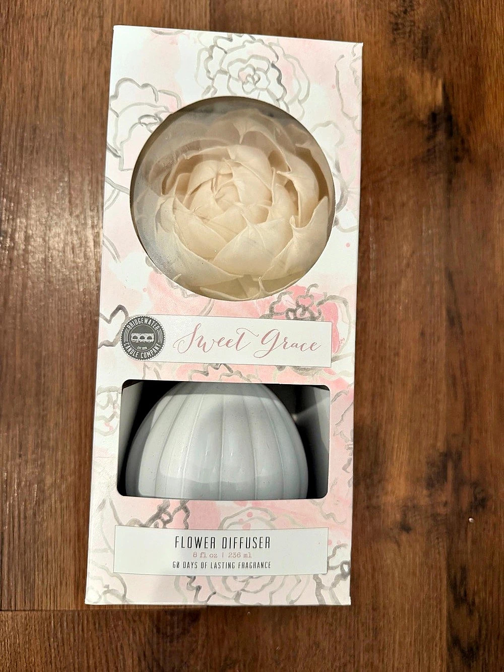 Sweet Grace Flower Diffuser in White & Pink Like New